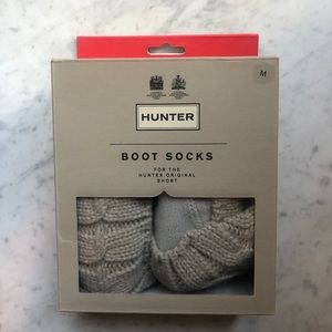 Hunter cable knit boot socks